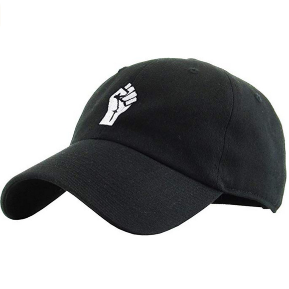KBETHOS Other - Raised Fist Dad Hat Black